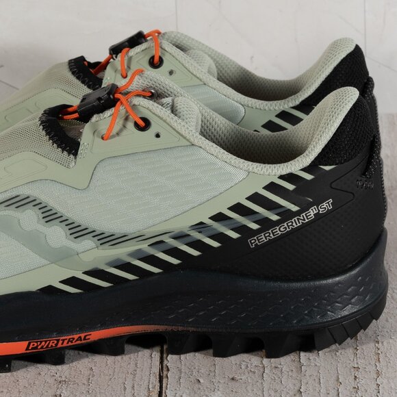 Saucony Men's Peregrine 11 St Trail Running Shoe, Tide/Black, Size 8 - Picture 13 of 14